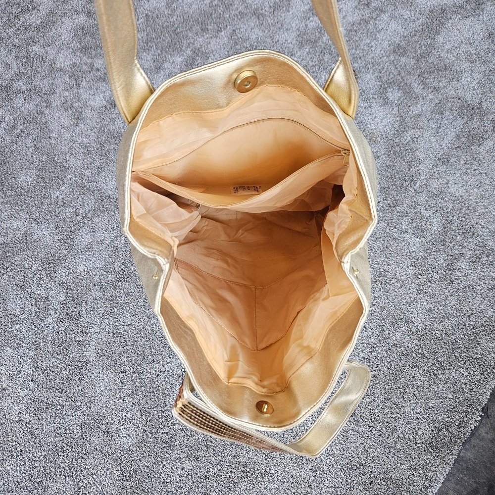 Gold and Sequined AVON Tote Bag, NWOT - Picture 2 of 6